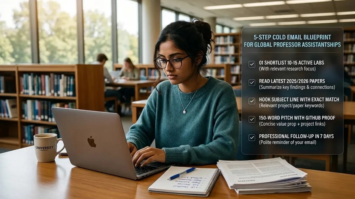 Four-stage cold email engineering blueprint for contacting research faculty
