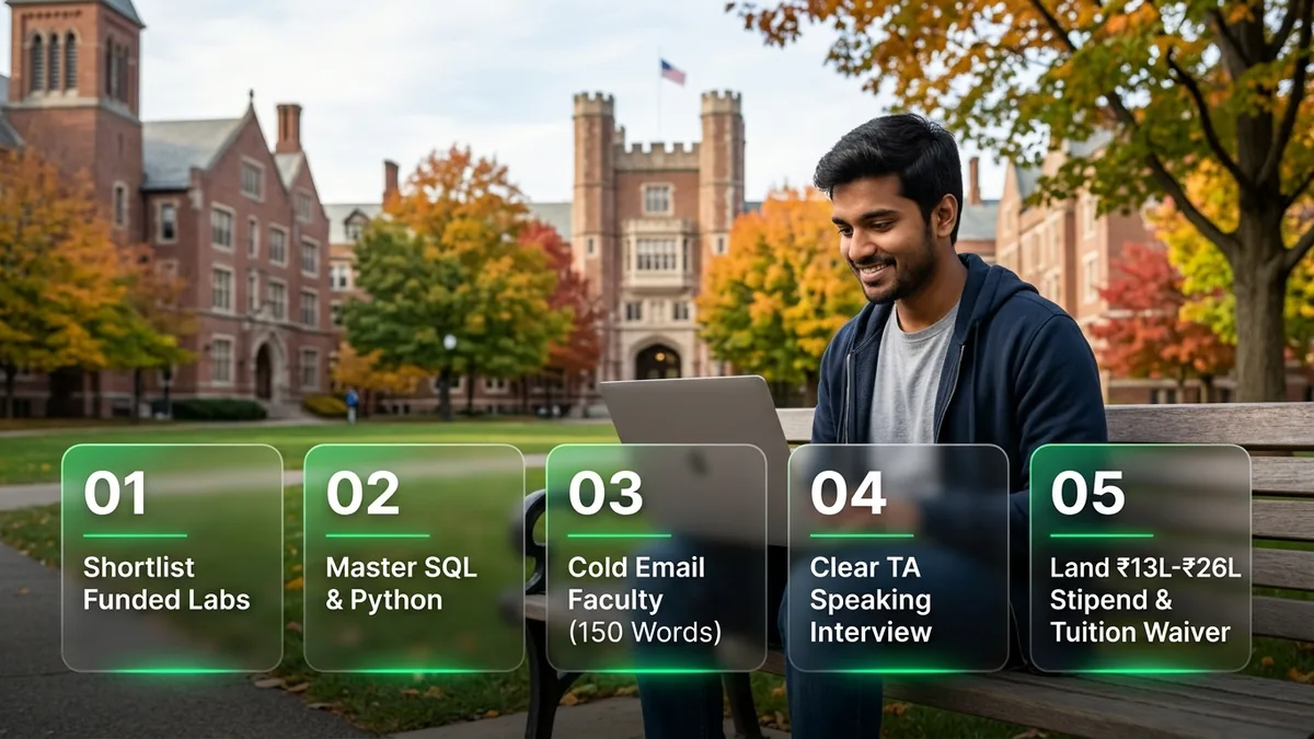 Five-stage pre-departure roadmap for international students to win funded graduate assistantships worldwide
