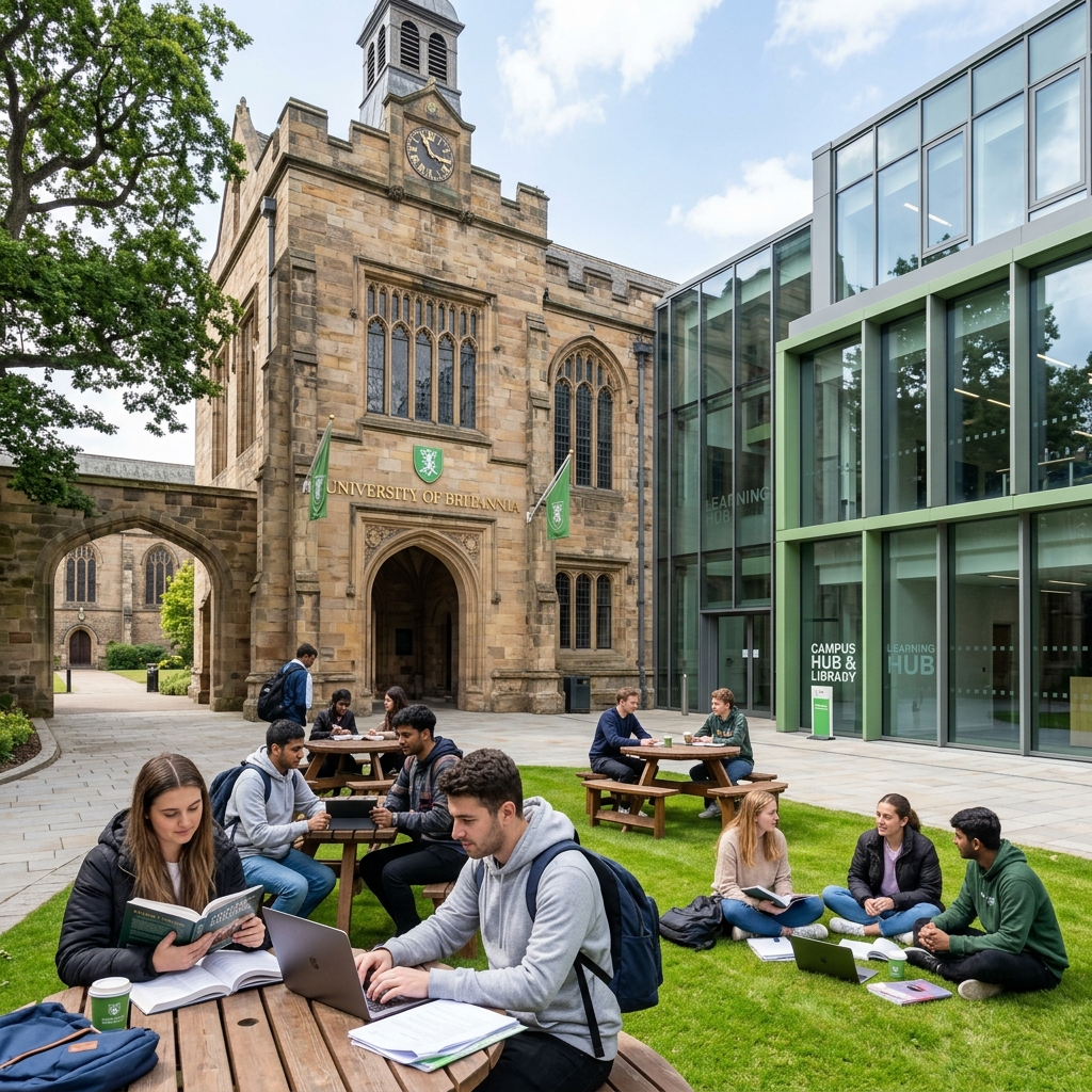 University campus in United Kingdom