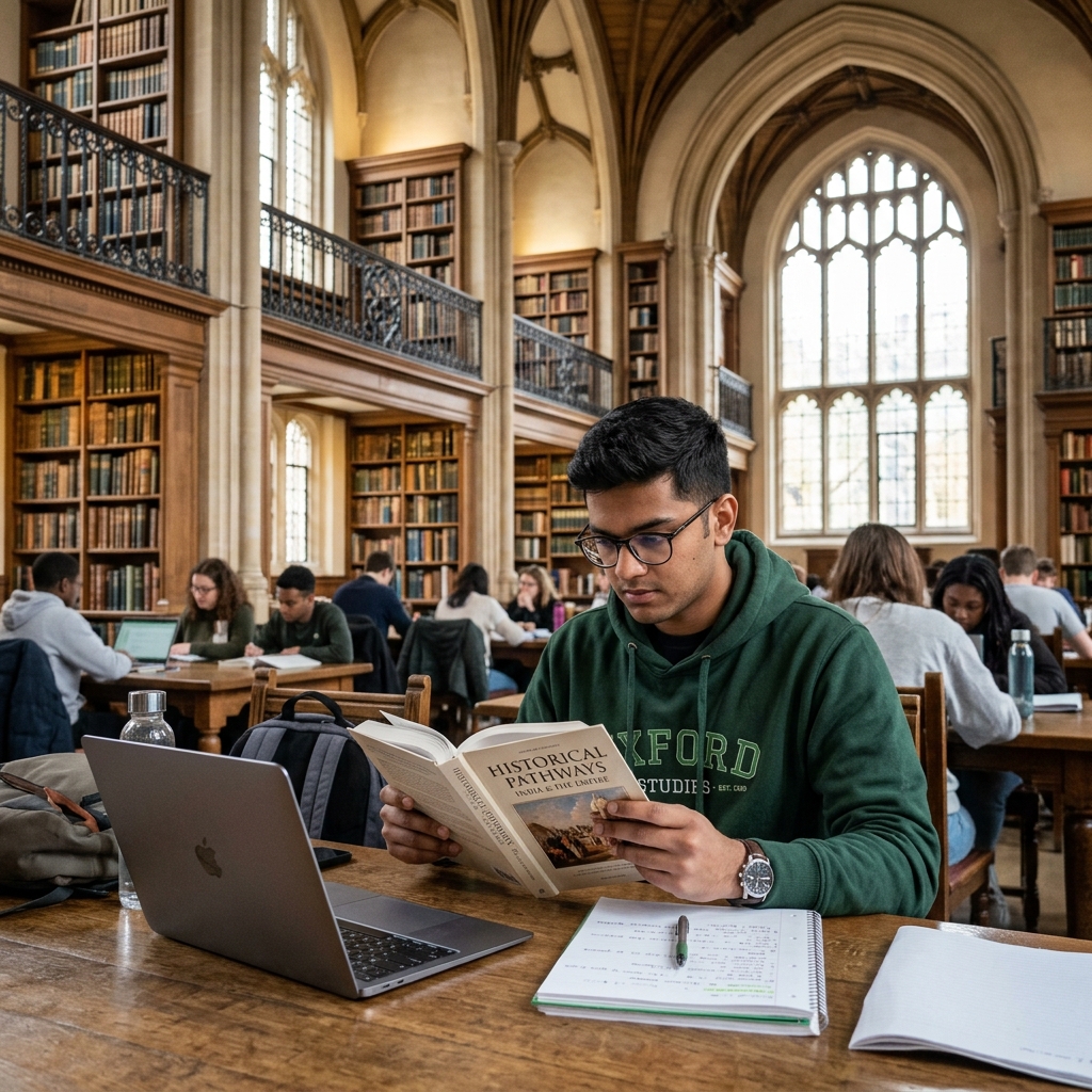 Student studying in United Kingdom